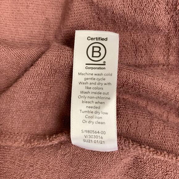 Athleta Lotus Wrap Cardigan Open Front Short Sleeve Dark Plum Women's S M - Picture 8 of 8